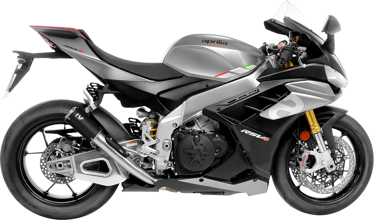 LV Corsa S Black Edition Slip-On Muffler - Aprilia RSV4 Tuono V4 2019 - 2024