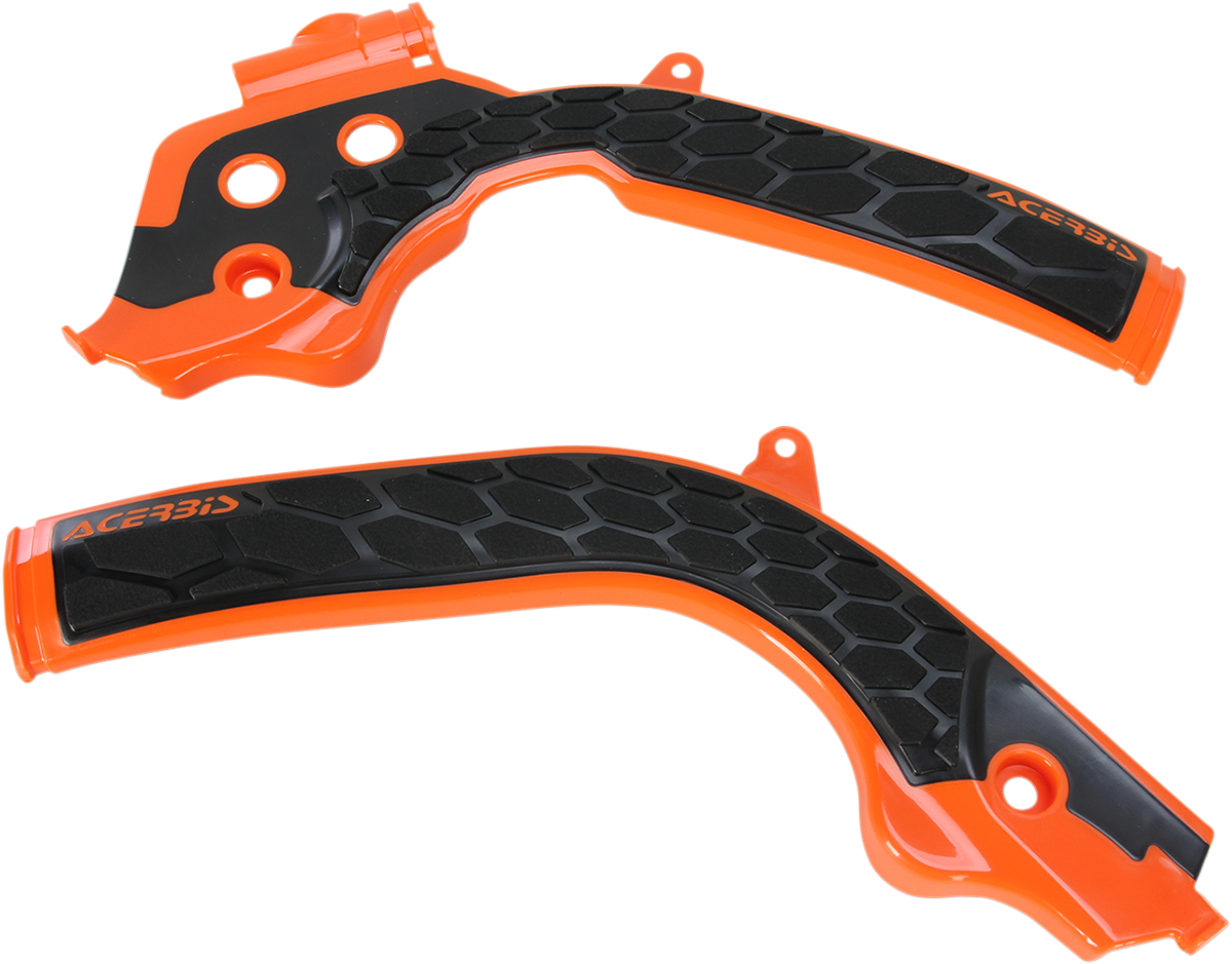 X-Grip Frame Guards - \'16 Orange/Black - Husqvarna | KTM 2016 - 2019