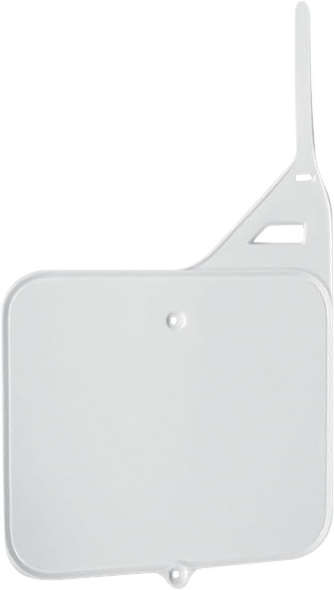 Front Number Plate - White 1987 - 1995