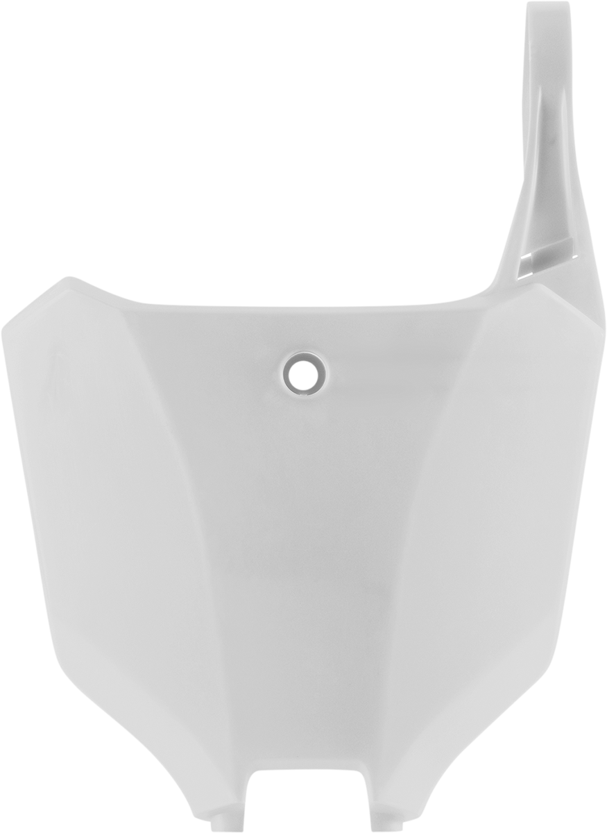 Front Number Plate - White 2021 - 2023