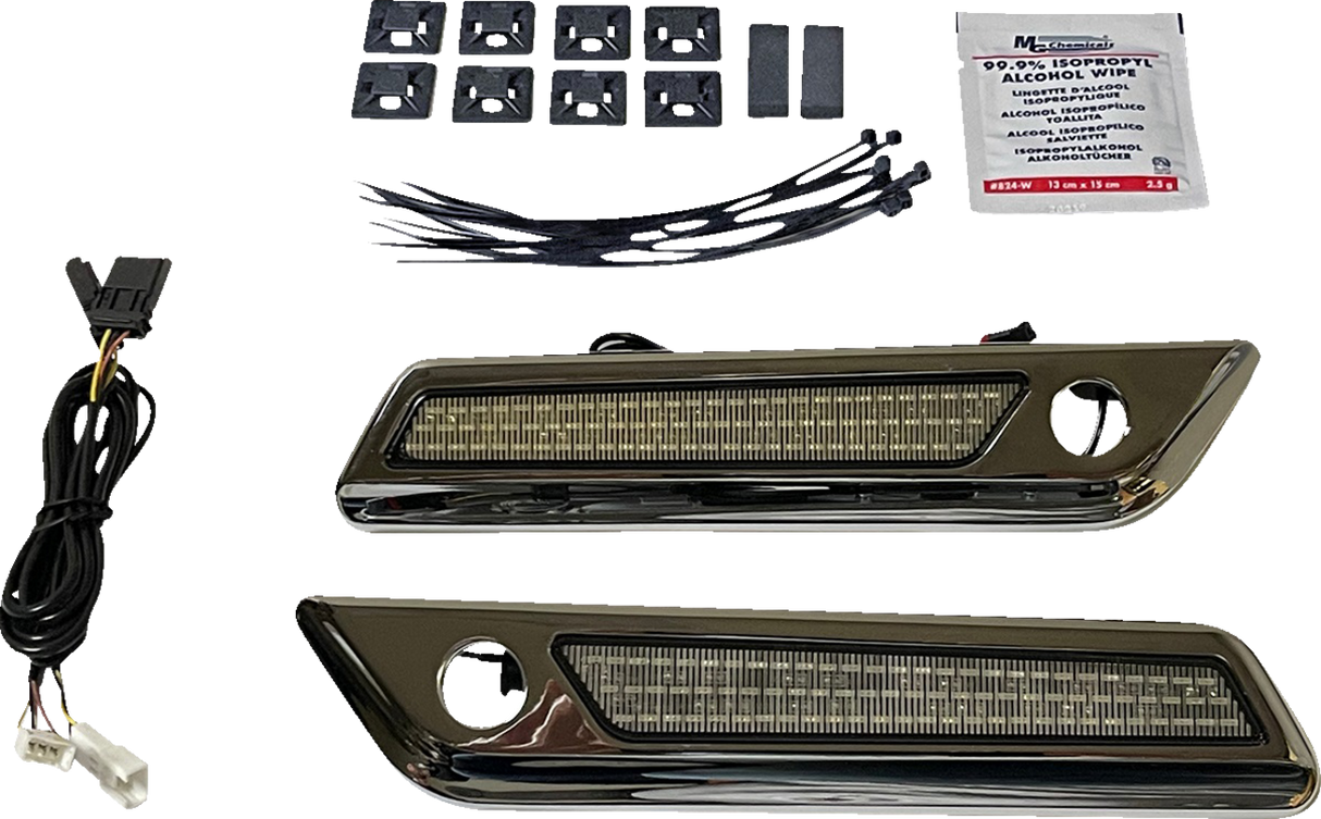 Latch Light - Saddlebag - Smoke - Chrome 2014 - 2024