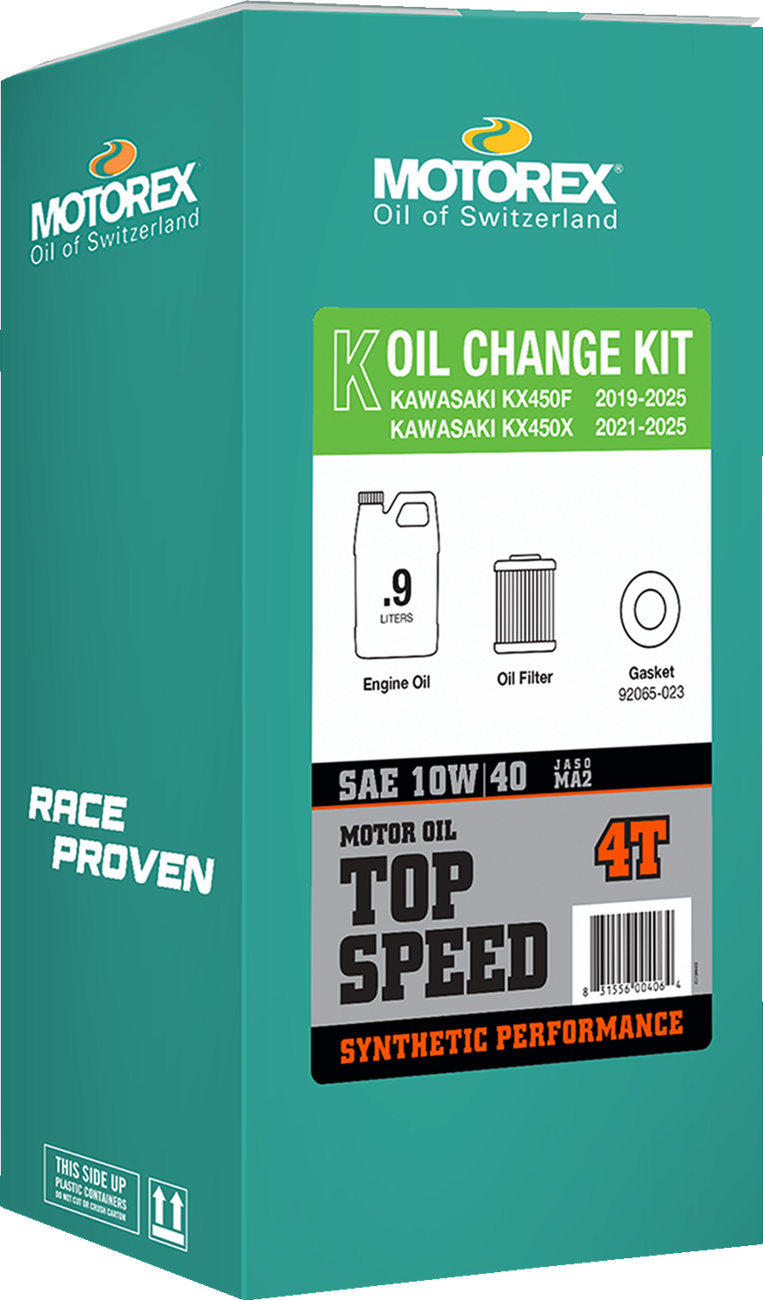 Oil Change Kit - Kawasaki KX 450 - 10W-40 2019 - 2025