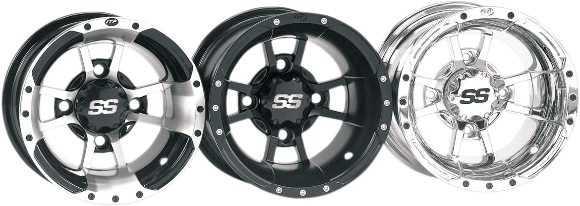 SS Alloy SS112 Sport Wheel - Rear - Black - 9x8 - 4/115 - 3+5 1987 - 2022