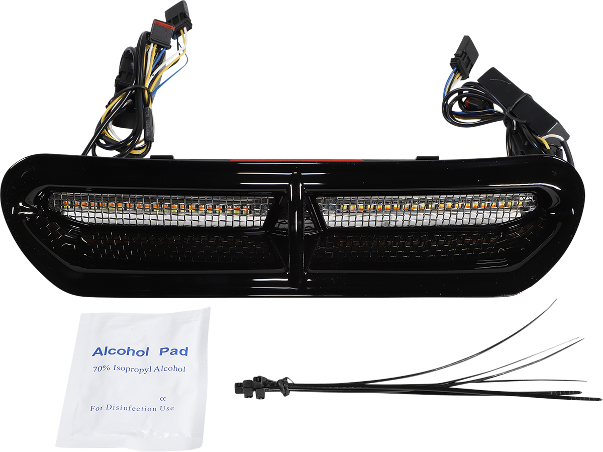 LED Vent Insert - Amber/White - Black w/ Stainless Mesh 2014 - 2023