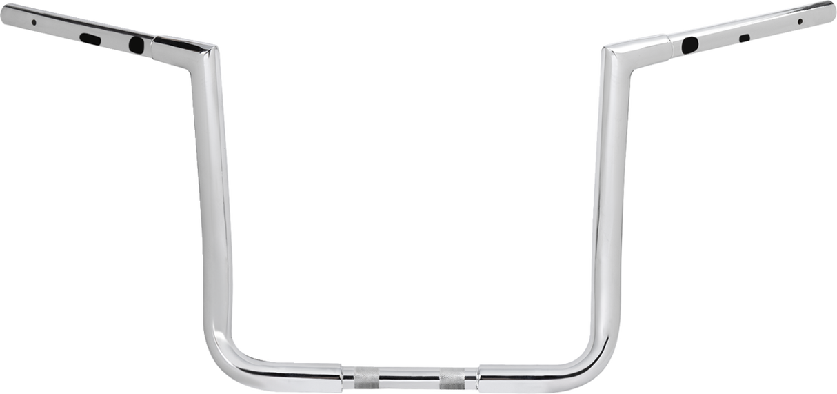 Pre-Wired Twin Peaks Handlebar - 1-1/4\" x 14\" - Chrome 2023 - 2024