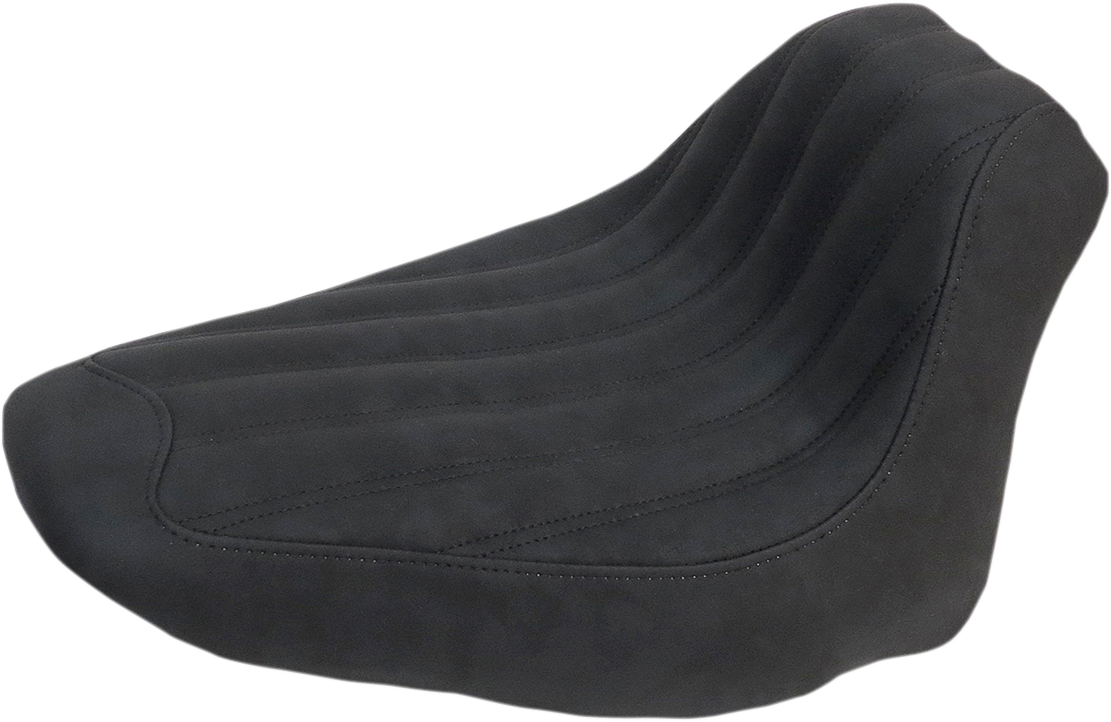 Knuckle Solo Seat - Ribbed - Black - FLSTC 2006 - 2017