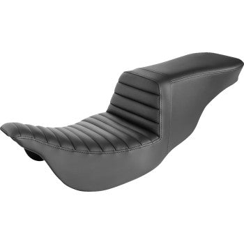 SADDLEMEN 0801-1423 Tour Step-Up Seat - Tuck-n-Roll - Black - FL '08-'22