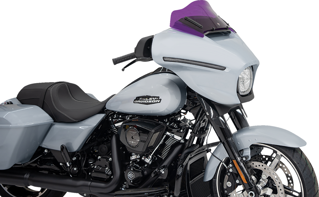 Kolor Flare™ Windshield - 8\" - Purple - FLHX 2023 - 2025
