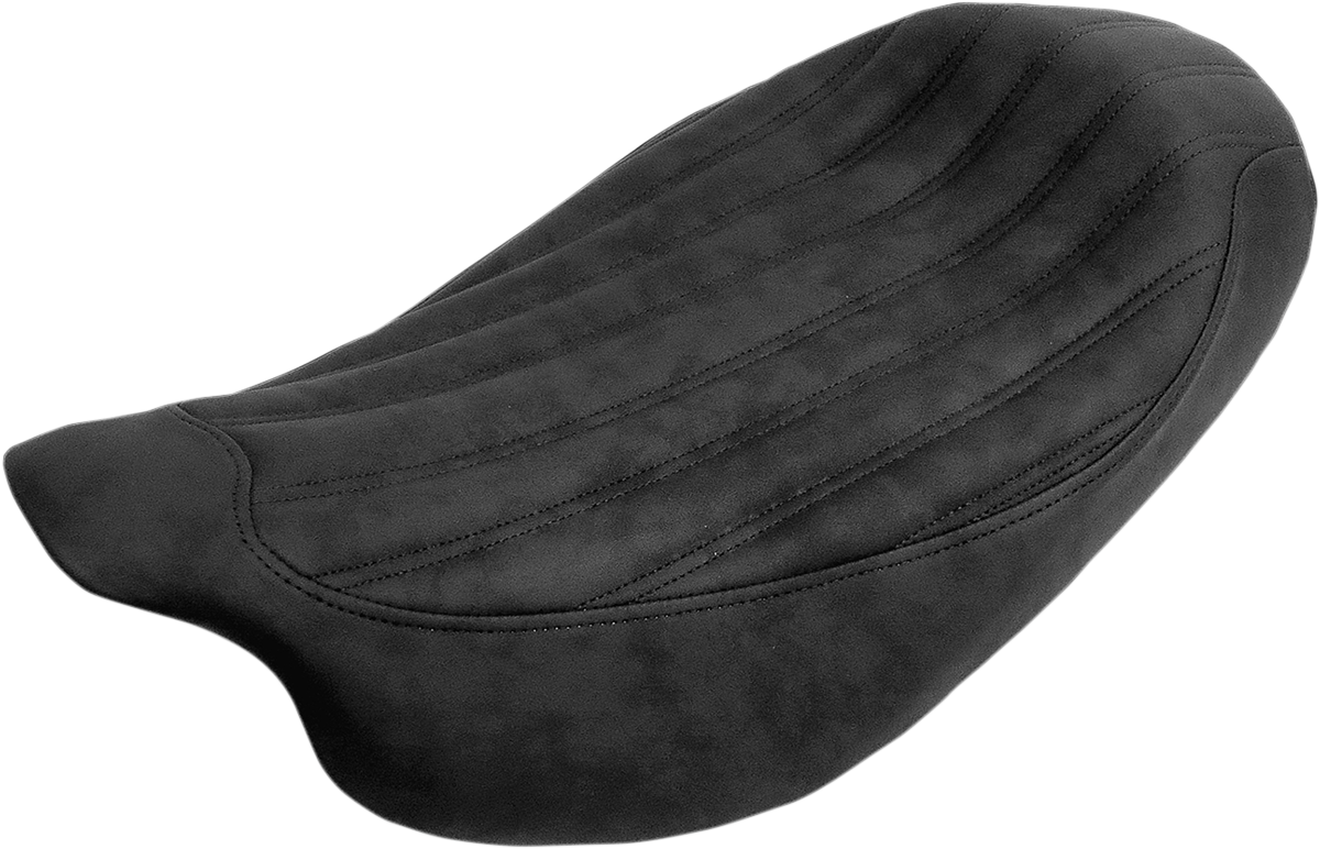 Knuckle Solo Seat - Ribbed - Black - \'08-\'23 FL 2008 - 2023