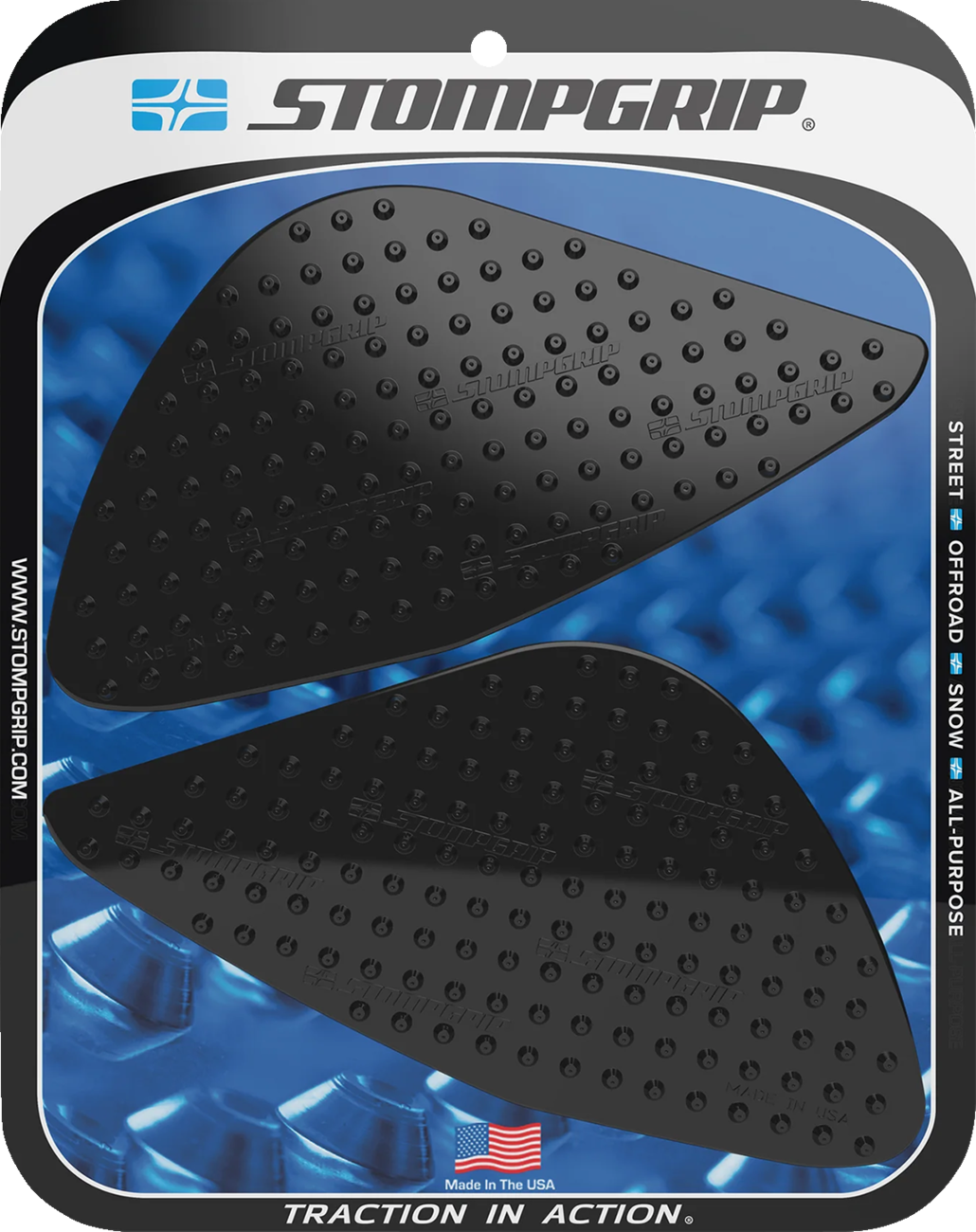 Traction Pad Tank Grips - Volcano - Black - Speed Triple 1200 RR/RS 2021 - 2024