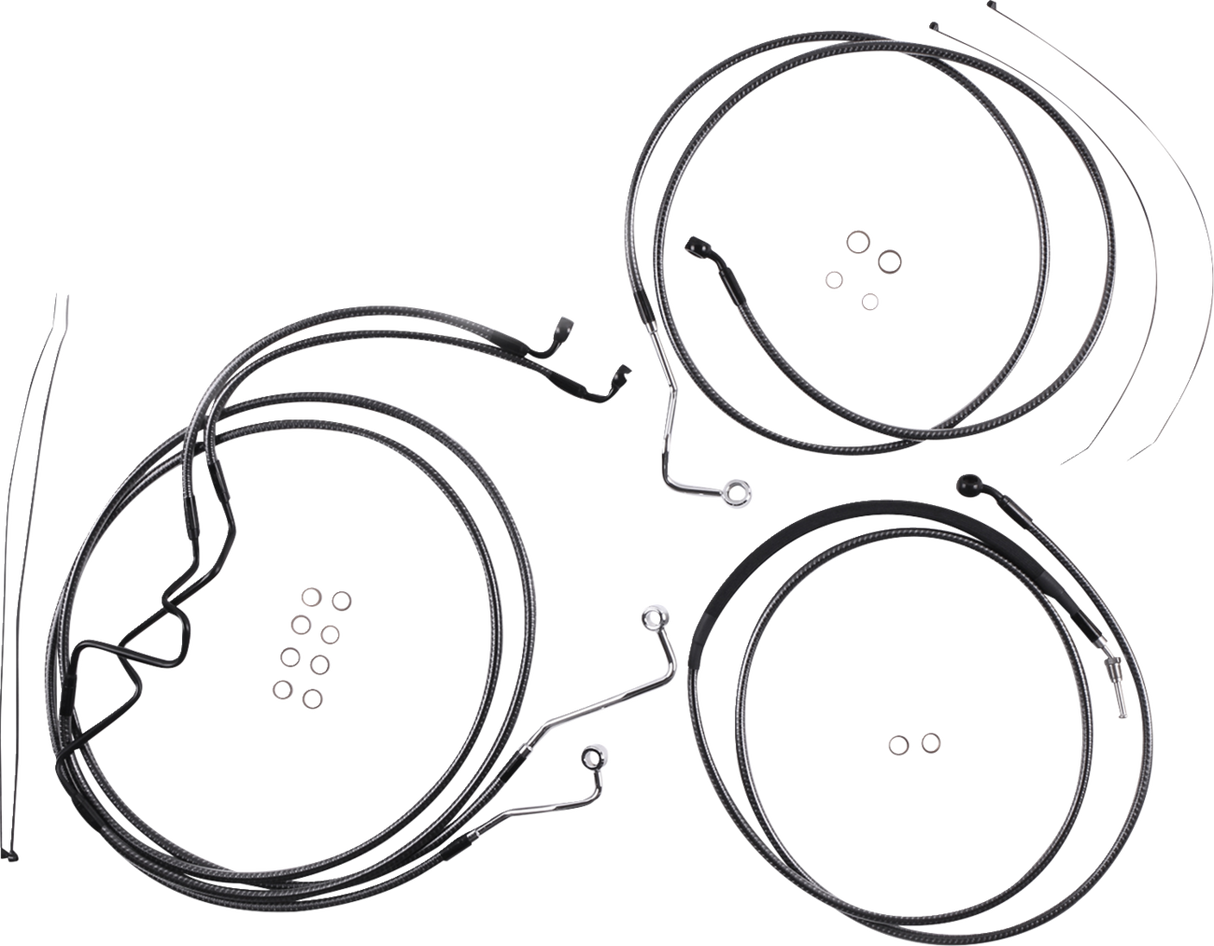 KARBONFIBR Designer Handlebar Installation Kit - 10\" - \'17-\'20 FLHR 2017 - 2020