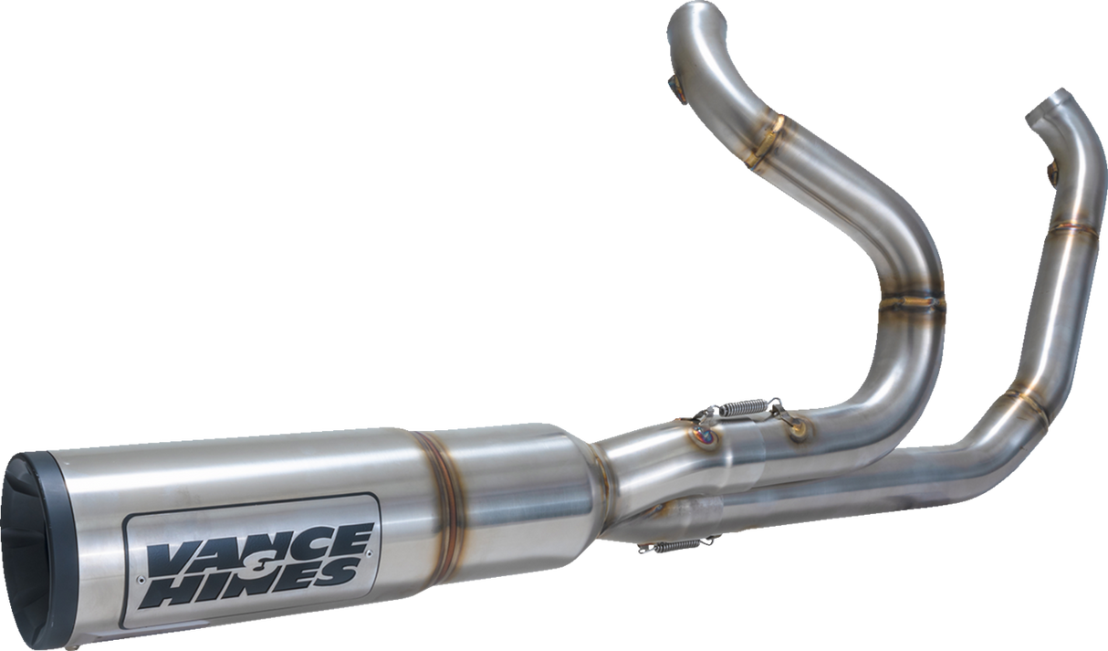 2-into-1 High Output PCX™ Exhaust System - Brushed - Touring 2017 - 2022