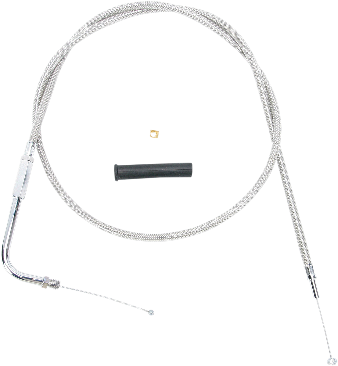 Stainless Braided Throttle Cable - 44\" 1974 - 1980