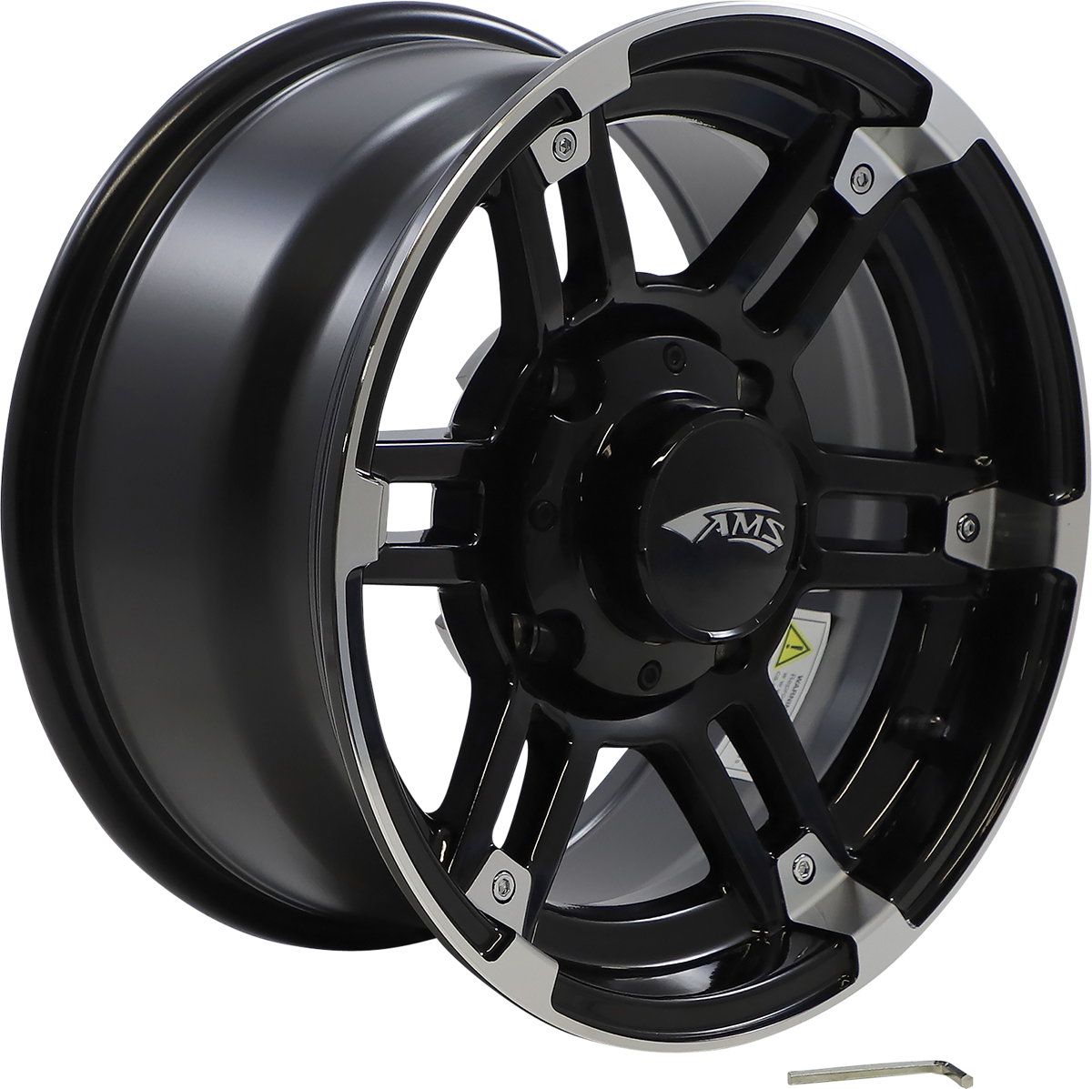 Wheel - Roll\'n 104 - Front/Rear - Machined Black - 14x7 - 4/137 - 5+2 1992 - 2020