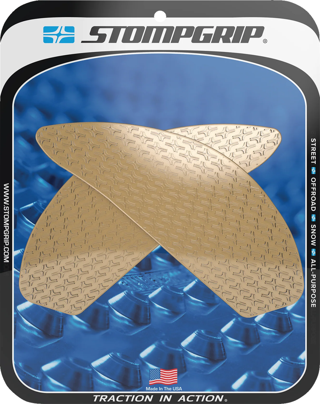 Traction Pad Tank Grips - Icon - Clear - GSX 250R 2018 - 2020