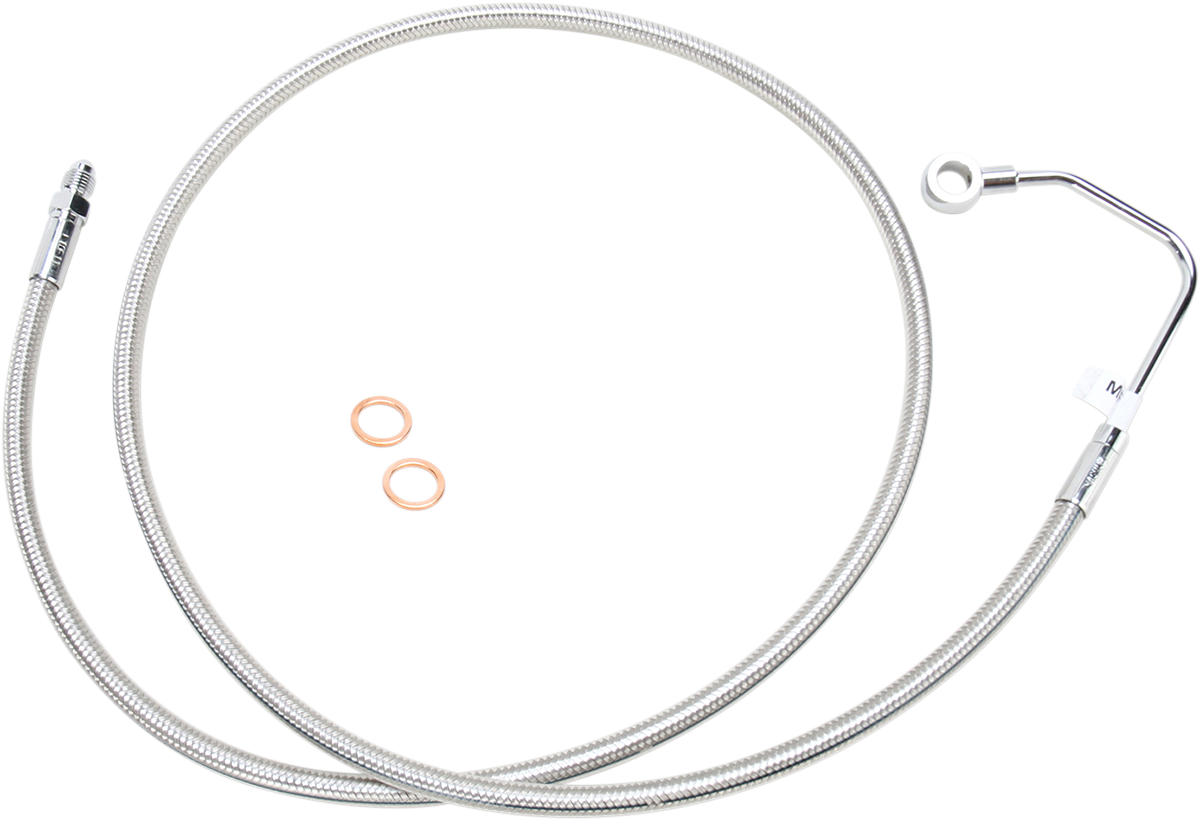 Mid Brake Line - ABS - Polished Stainless 2008 - 2013