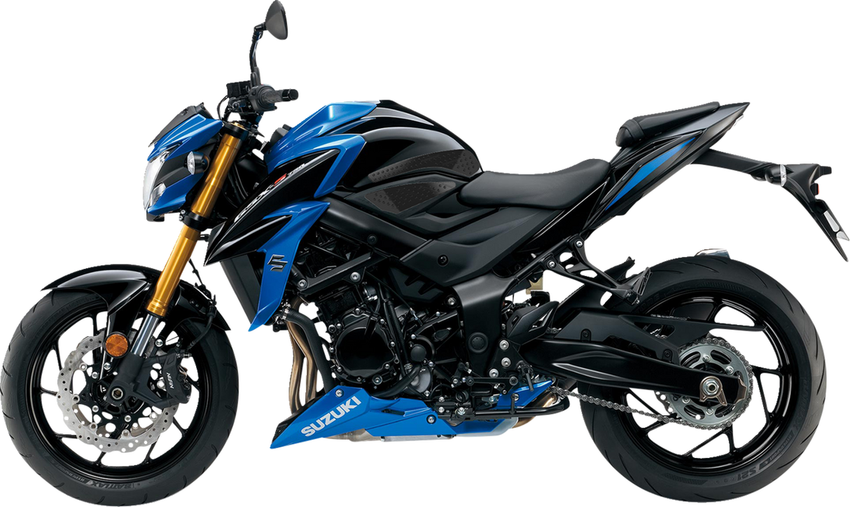 Traction Pad Tank Grips - Volcano - Black - GSX-S 750/Z 2018 - 2023