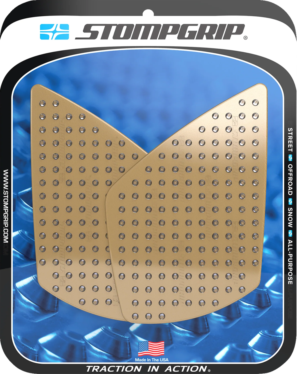 Traction Pad Tank Grips - Volcano - Clear - Street Triple 765 2023 - 2024