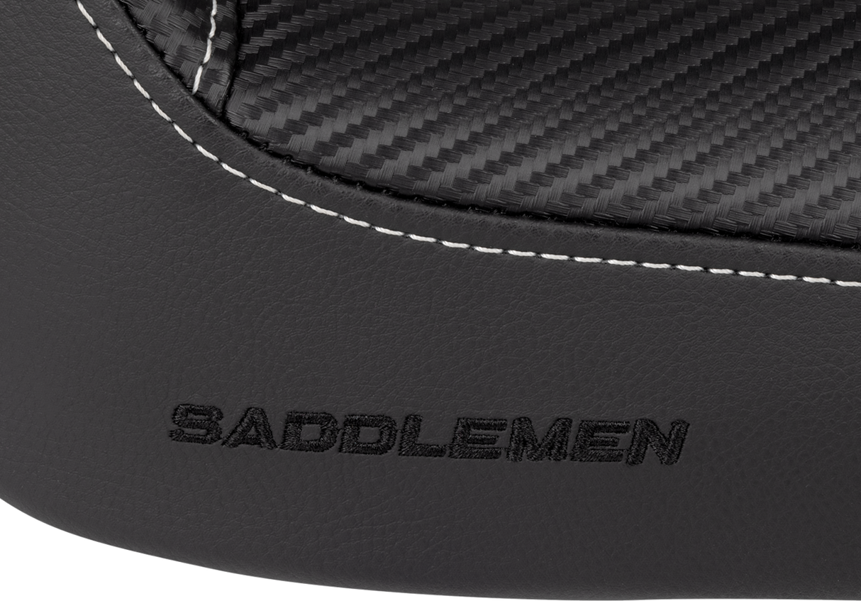 Dominator Solo Seat - w/o Backrest- Black w/ Gray Stitching - FXD/WG \'96-\'03 1996 - 2003