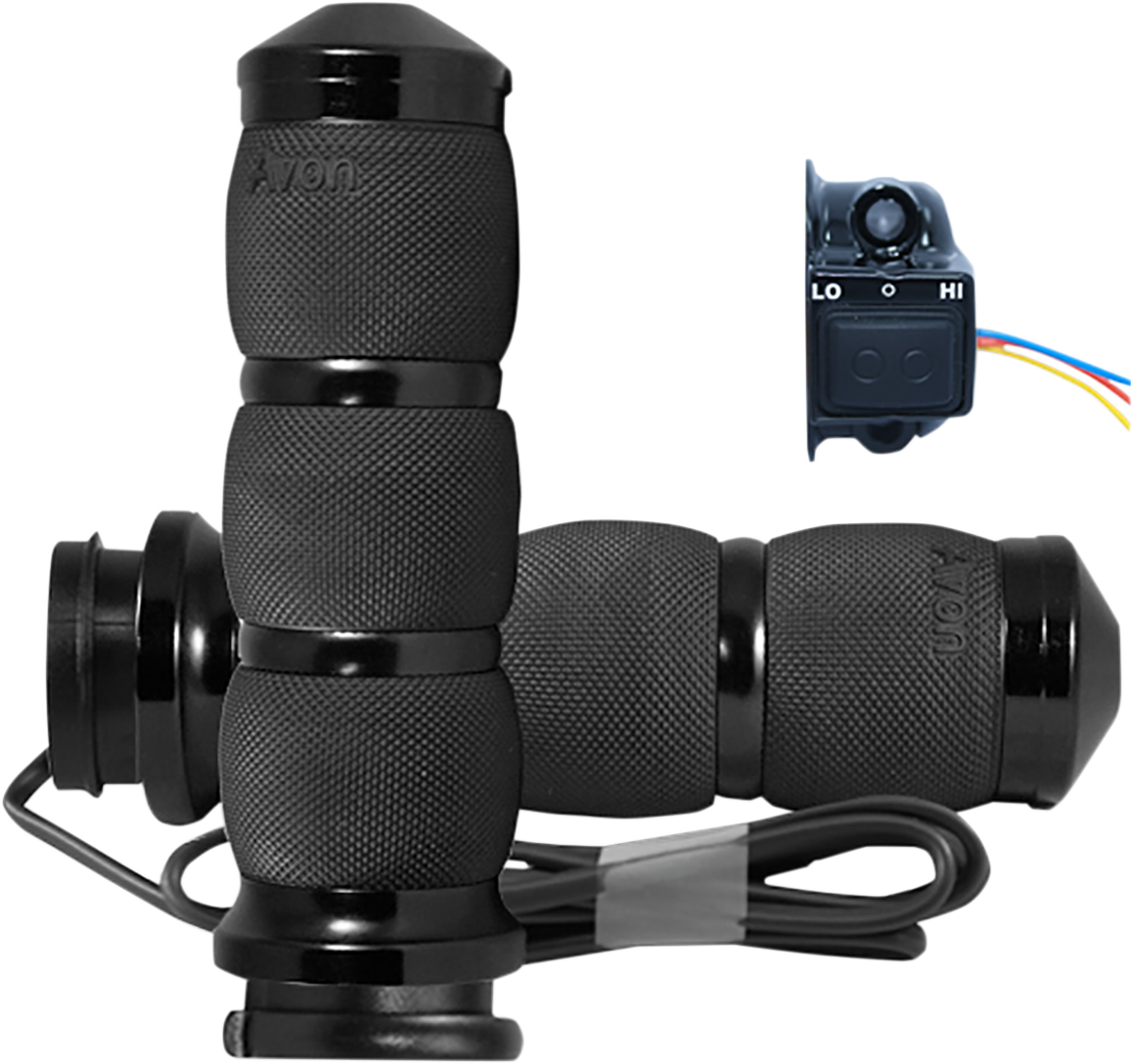 Grips - Heated - Air Cushion - TBW - Black 2008 - 2023