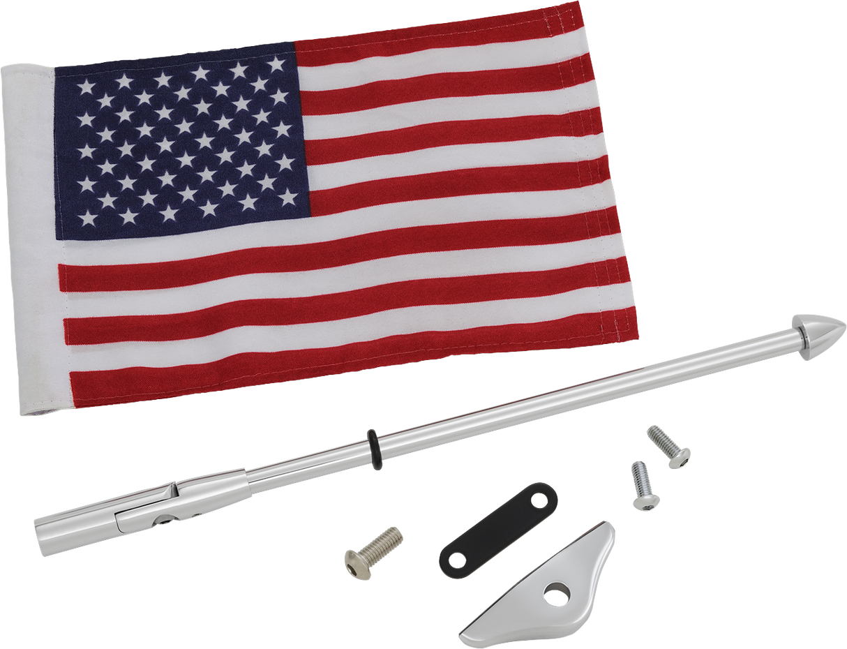 Folding Flag Pole - Chrome - GL 1800 2018 - 2020