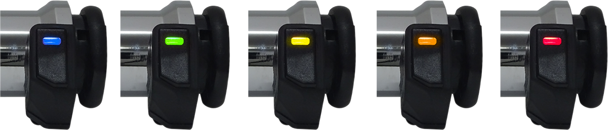 Grips - Heated - Titan-X - 1\" - Chrome 2008 - 2021