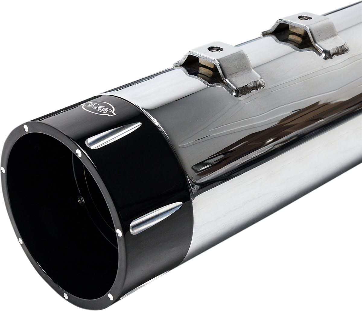 4-1/2\" MK45 Performance Mufflers - Chrome with Black Tracer 2006 - 2016