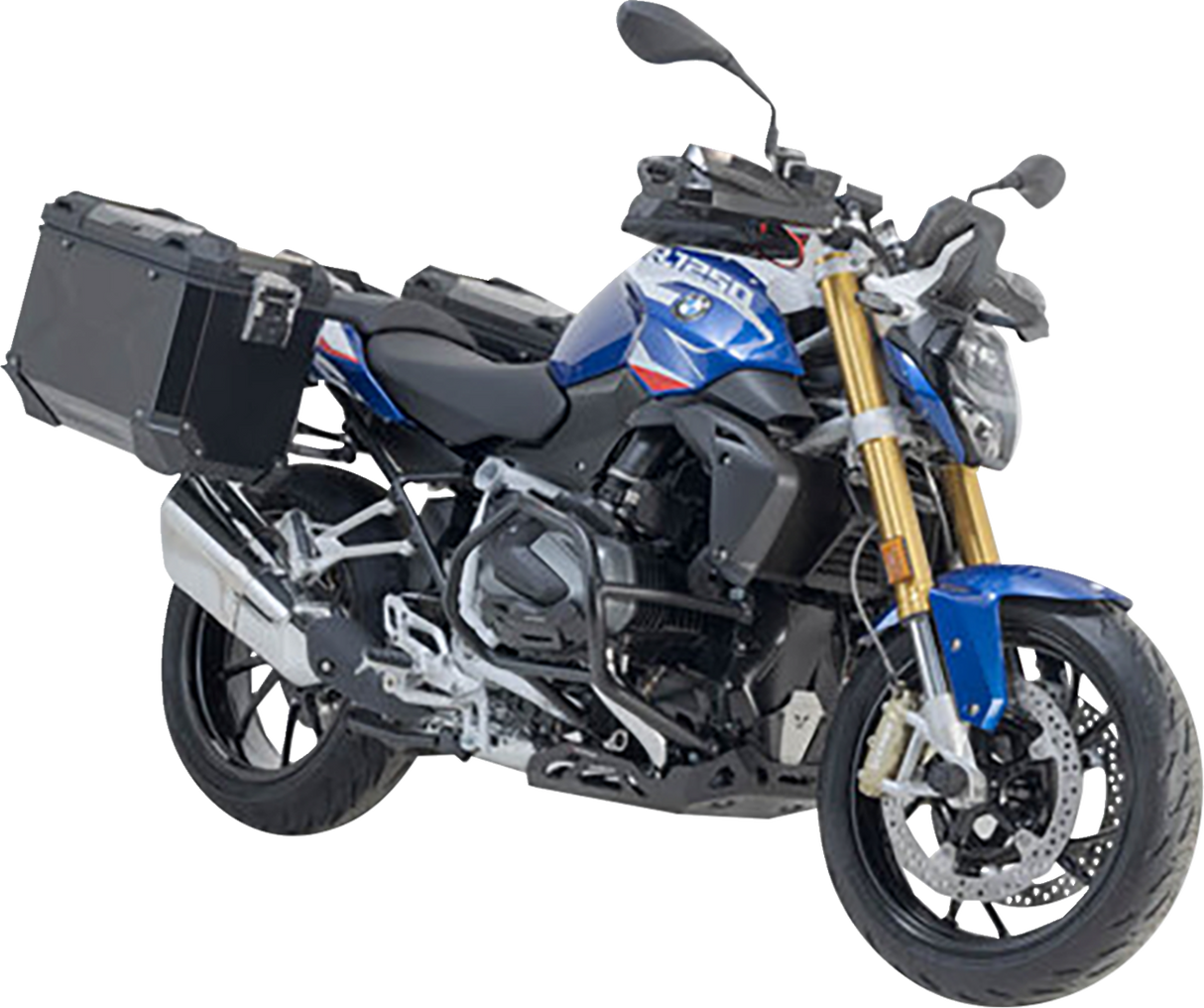 TRAX ADV Aluminum Case System - Black - BMW R 1200/1250 R \'14-\'24 2014 - 2024