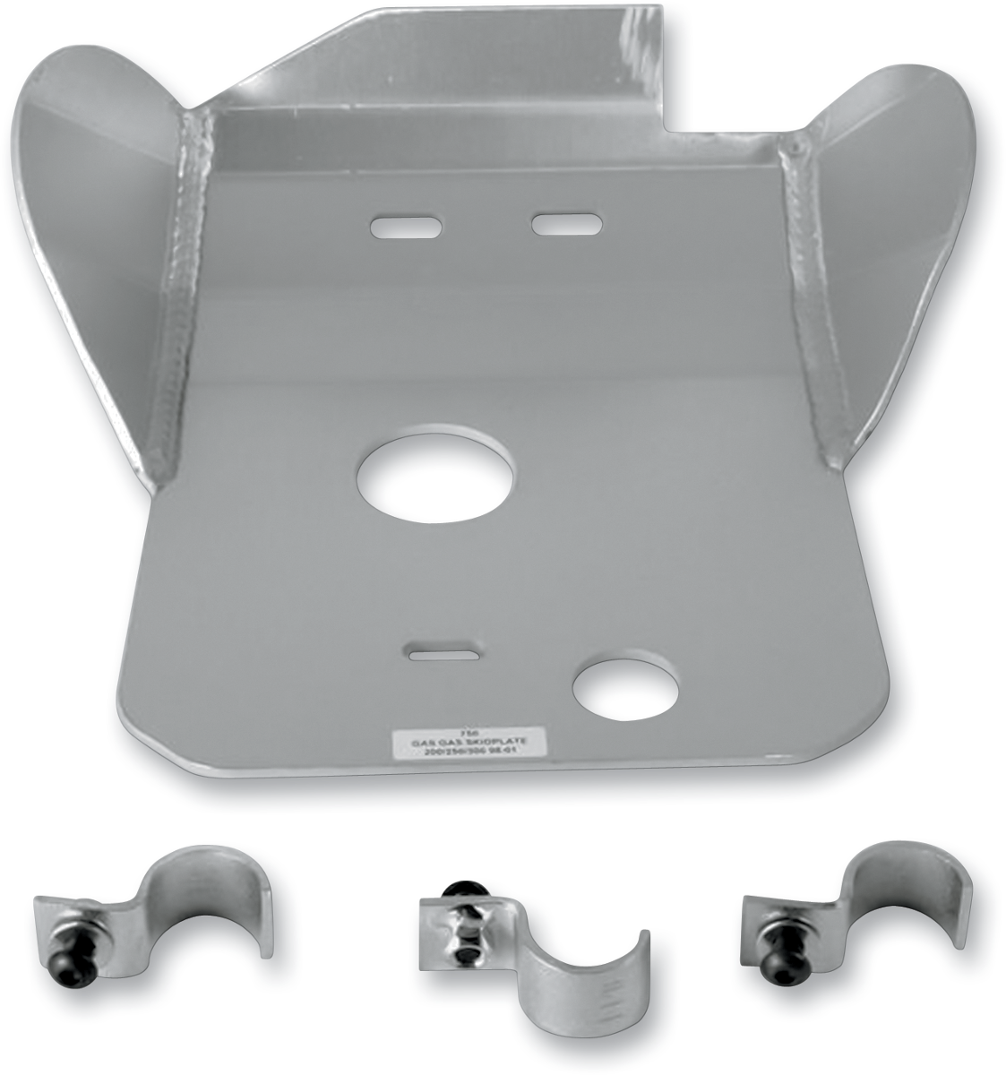 Skid Plate - Silver - Gas Gas 1998 - 2013