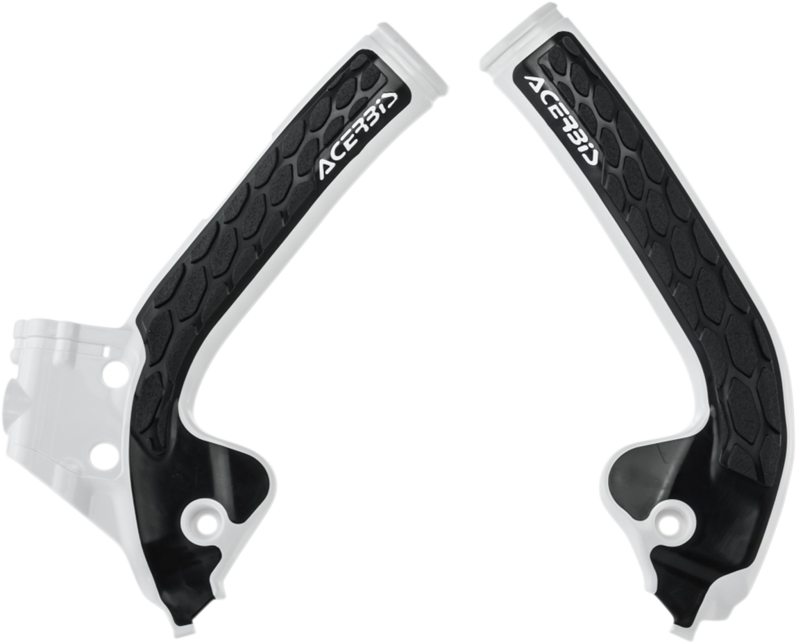 X-Grip Frame Guards - White/Black - Gas Gas | Husqvarna | KTM 2018 - 2023