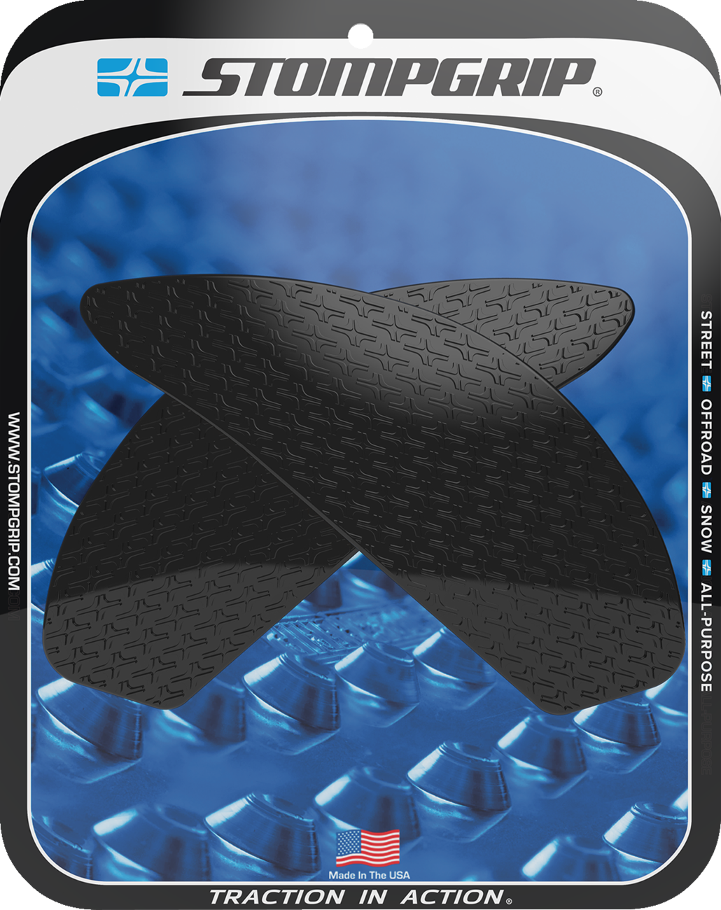 Traction Pad Tank Grips - Icon - Black - GSX 250R 2018 - 2020