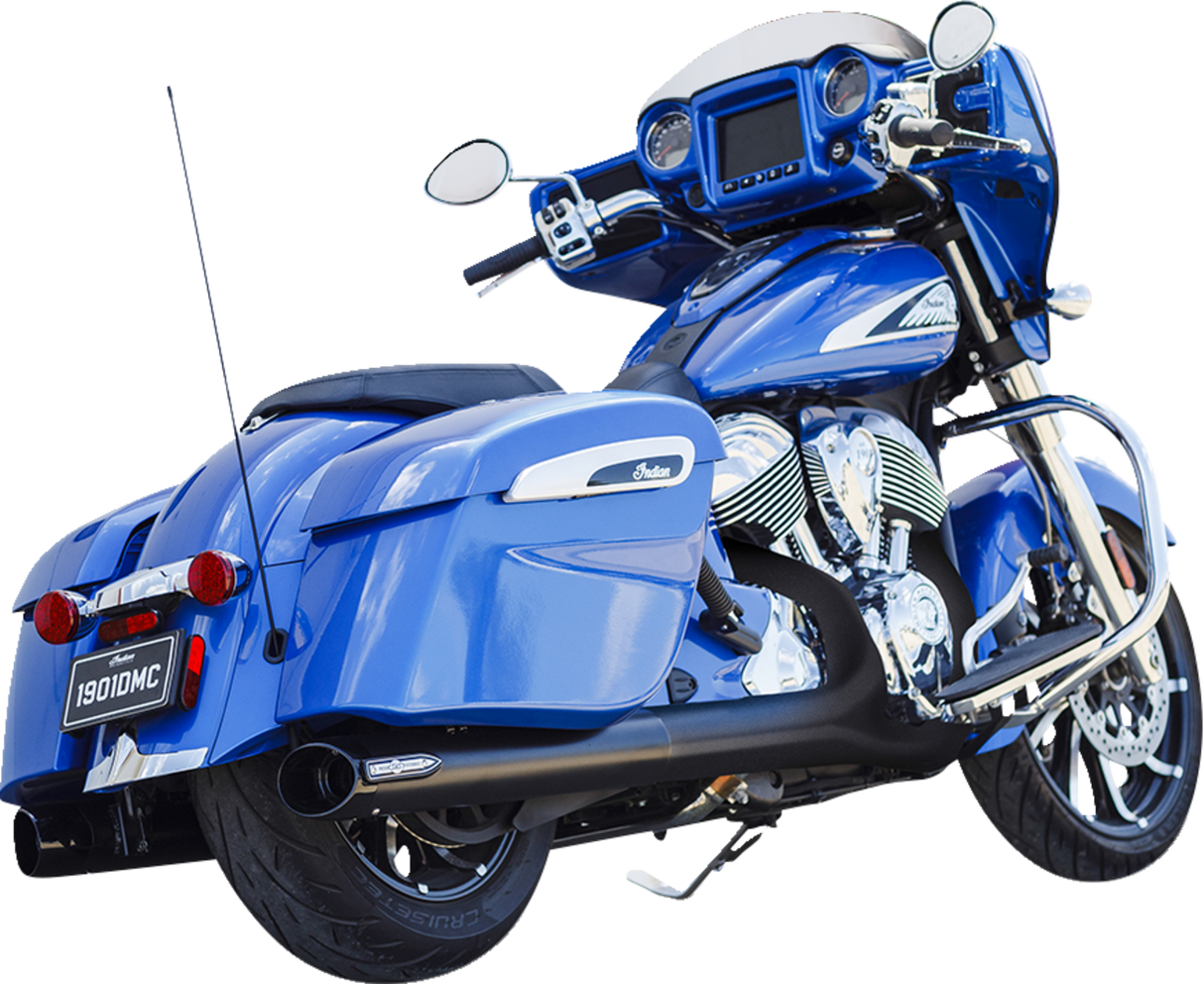 4\" Broadhead Slip-On Mufflers - Slash Cut - Black 2014 - 2022