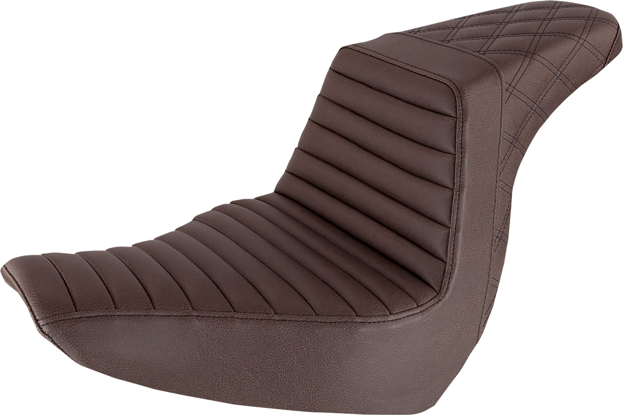 Step-Up Seat - Front Tuck-n-Roll/Rear Lattice Stitch - Brown 2018 - 2018
