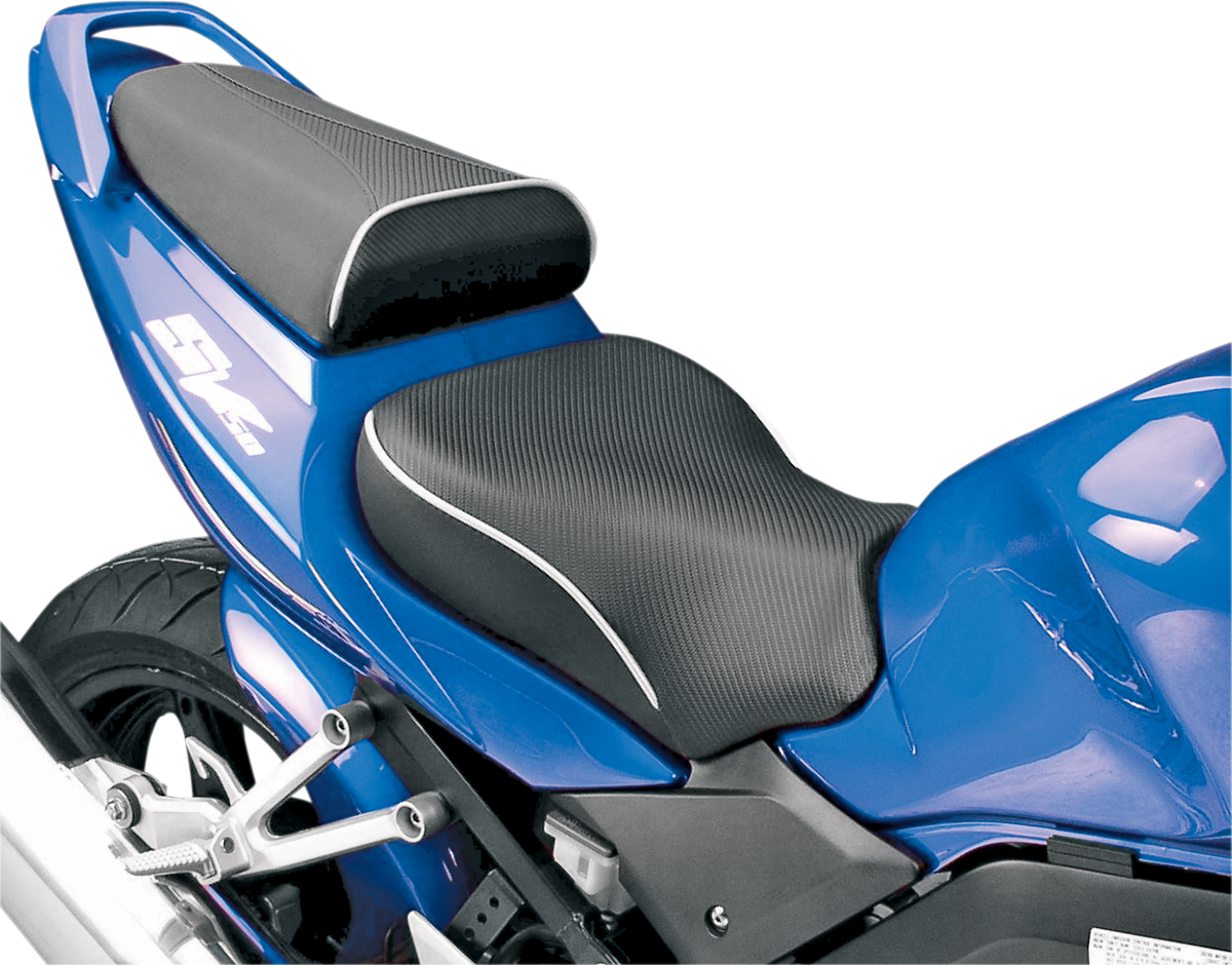 World Sport™ Performance Seat - Black - Carbon FX - with Cover - Suzuki \'04-\'09 2004 - 2009