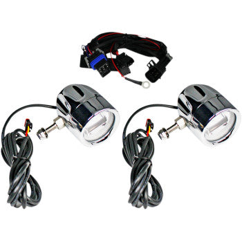 CUSTOM DYNAMICS 2001-2206 ProBEAM® LED Halo Fog Lamps LED Fog Light - Indian - Chrome