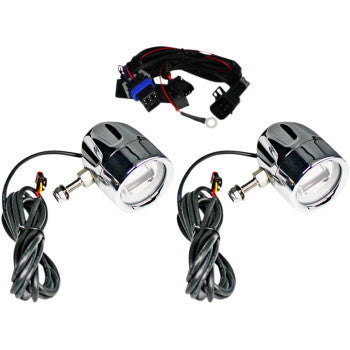 CUSTOM DYNAMICS  2001-2206 ProBEAM® LED Halo Fog Lamps LED Fog Light - Indian - Chrome