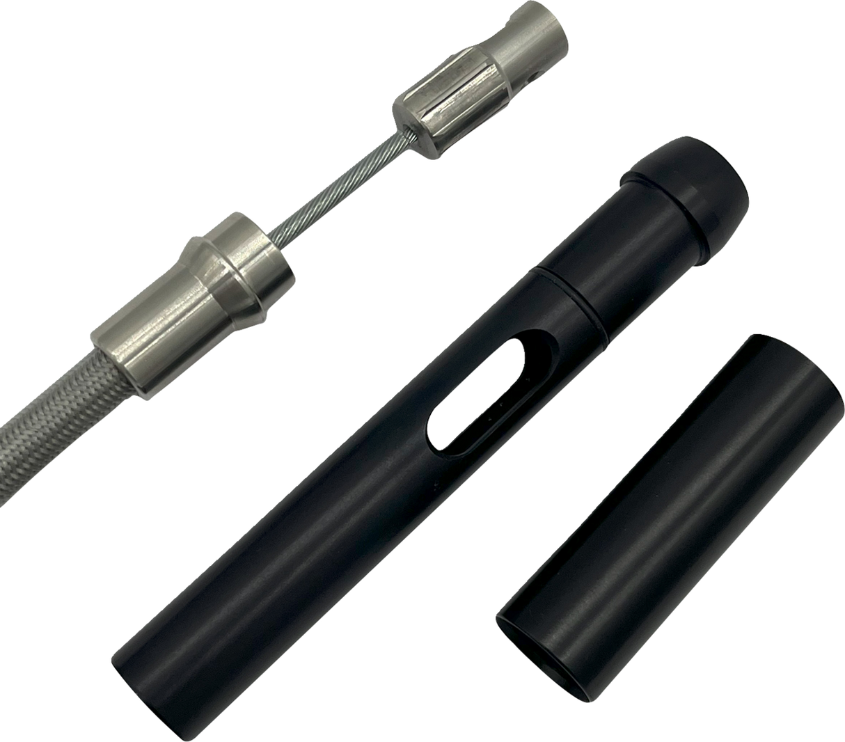 EZ Install Upper Clutch Cable - FLTR/FLHX \'21-\'23 - +2\" - Braided 2021 - 2023