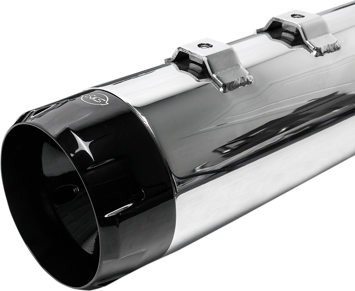 4-1/2\" MK45 Performance Mufflers - Chrome with Black Thruster 1998 - 2002