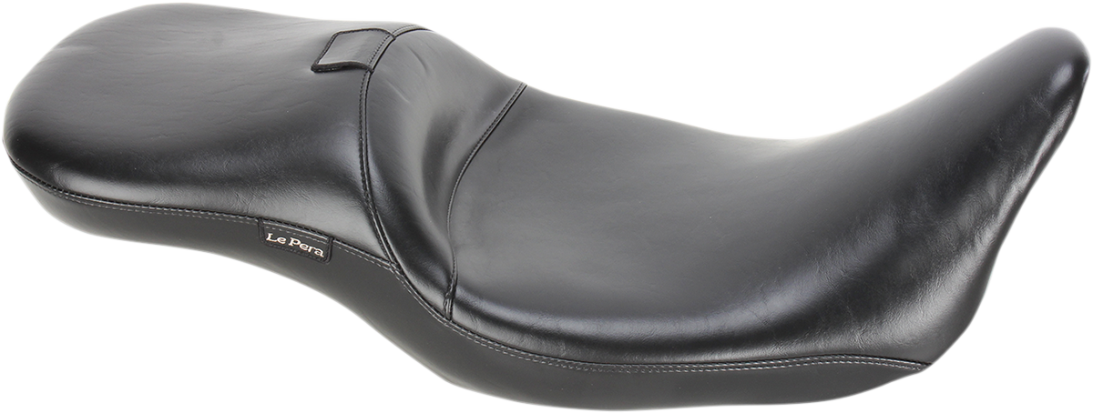 Maverick Daddy Long Legs Seat - With Backrest - Black - Smooth - FL \'08-\'23 2008 - 2023