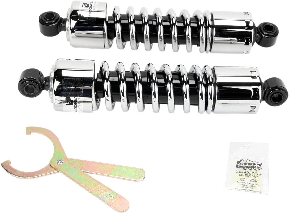 412 Series Shock - 12.5\" - Standard - Chrome - Dyna 1993 - 2006