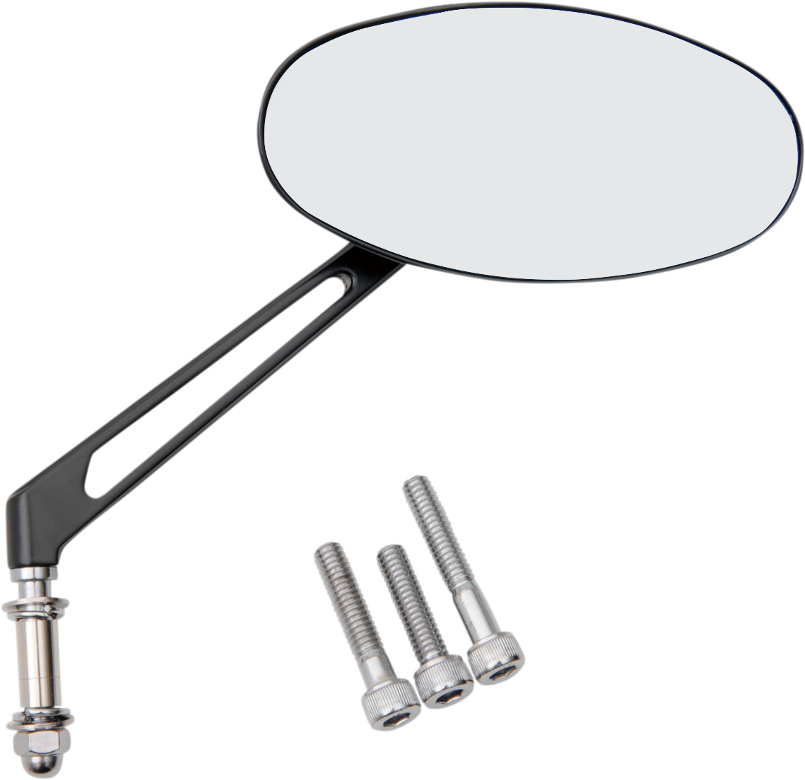 Mirror - Stealth II - Side View - Oval - Black w/Anti-Glare Blue Tint 2022 - 2023