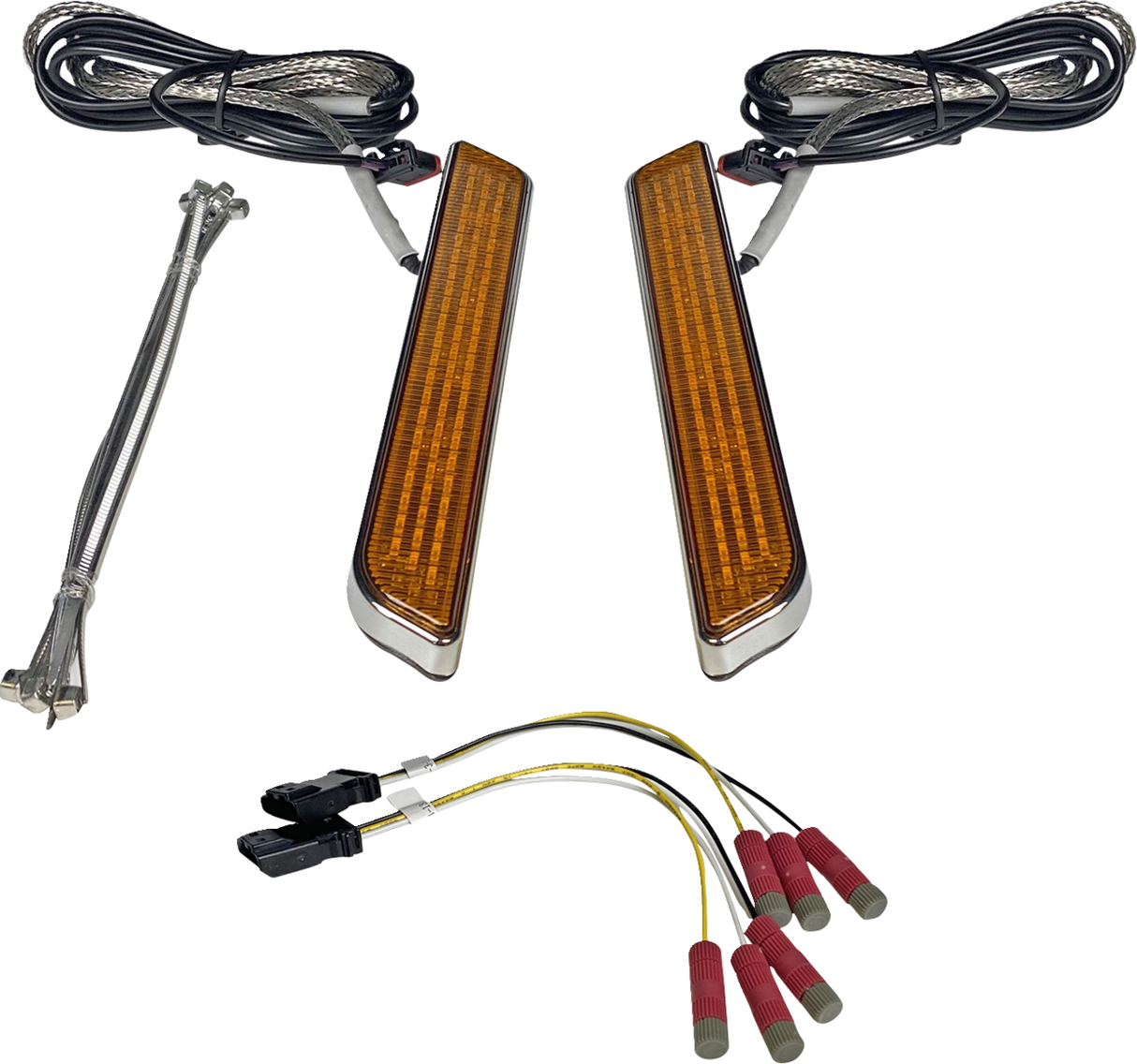 LED Fork Light - Amber - Chrome 2014 - 2023
