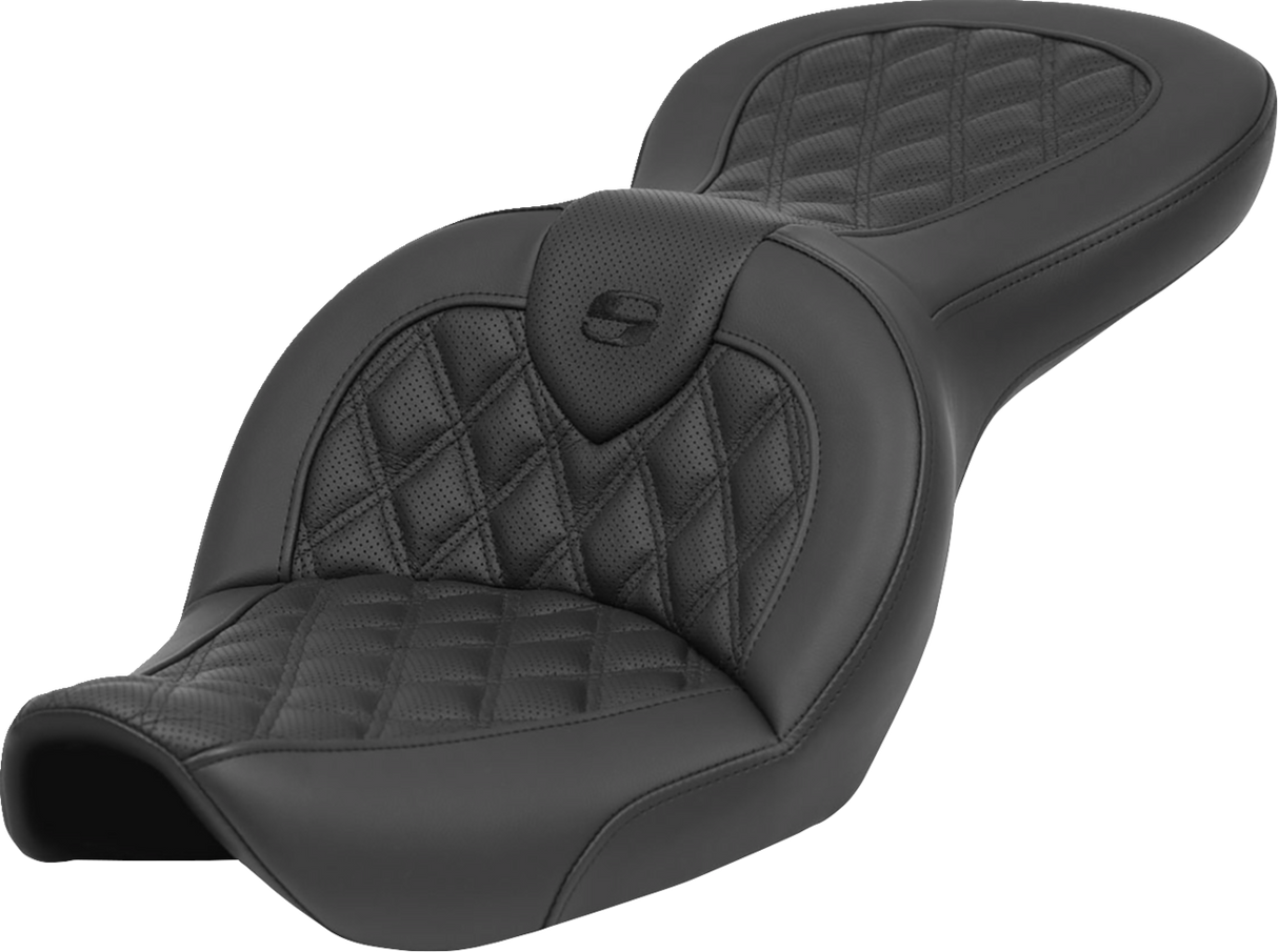 Roadsofa™ Seat - without Backrest - Lattice Stitch - FXDWG \'96-\'23 1996 - 2003