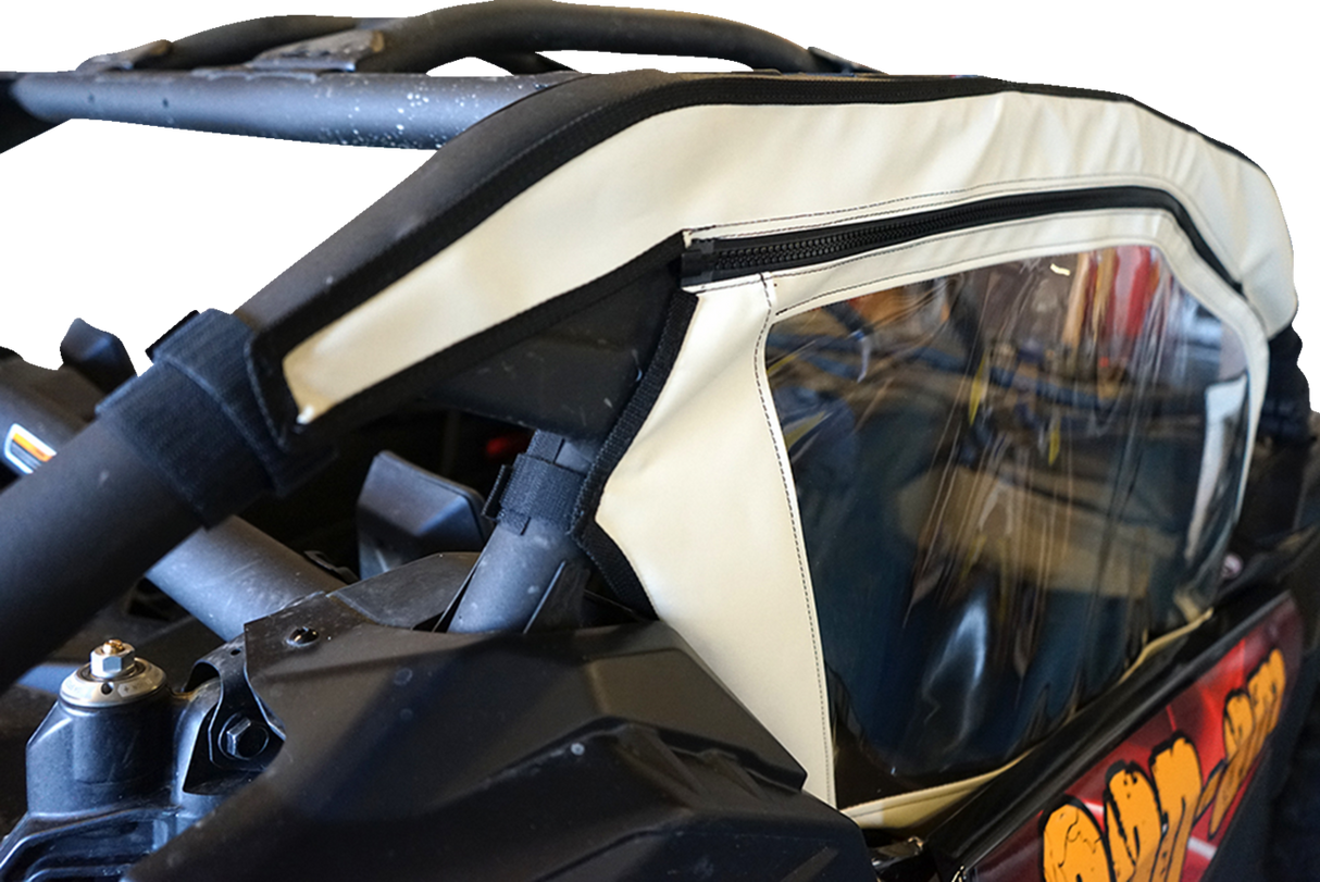 Soft Full Doors - Rear Window - Black - Can-Am X3 2017 - 2021