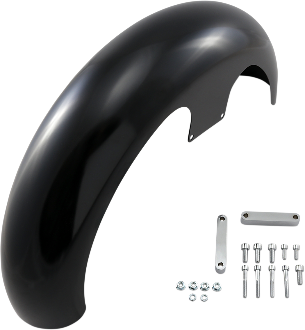 Wrapper Front Fender - Black - Steel - 21\" 2014 - 2023