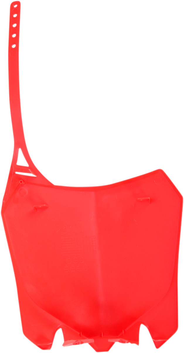 Front Number Plate - Red 2013 - 2017