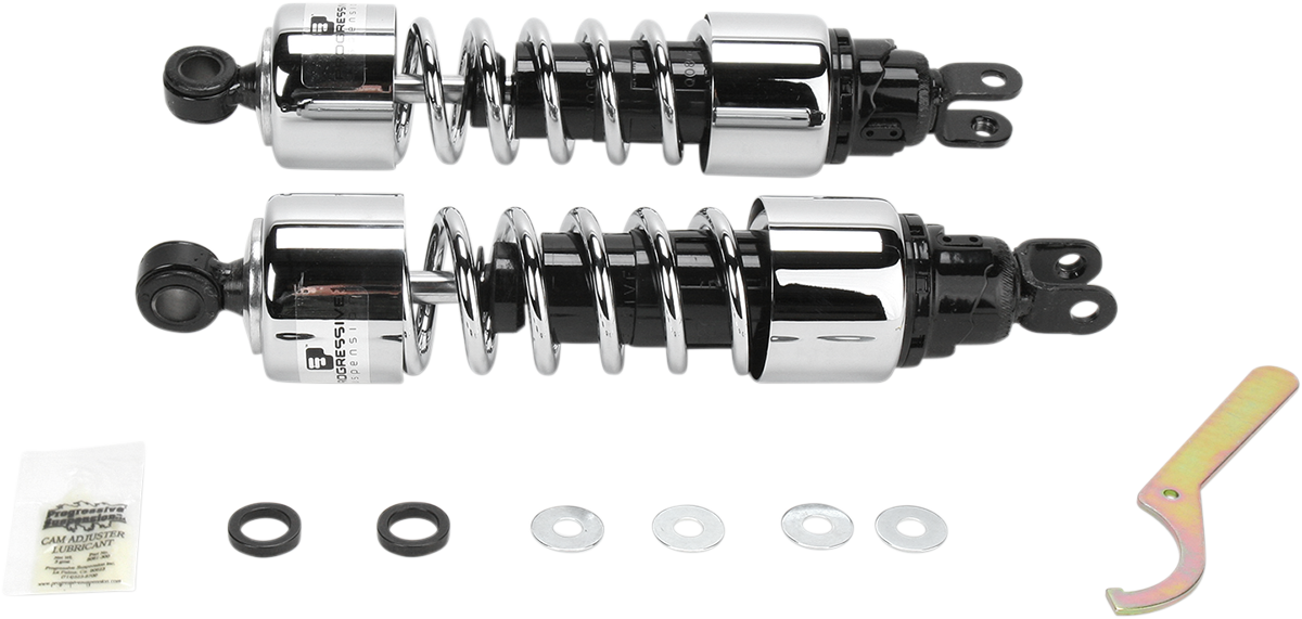 Shocks - 412 Cruiser Series - Chrome - 13\" - Heavy Duty 1975 - 1979