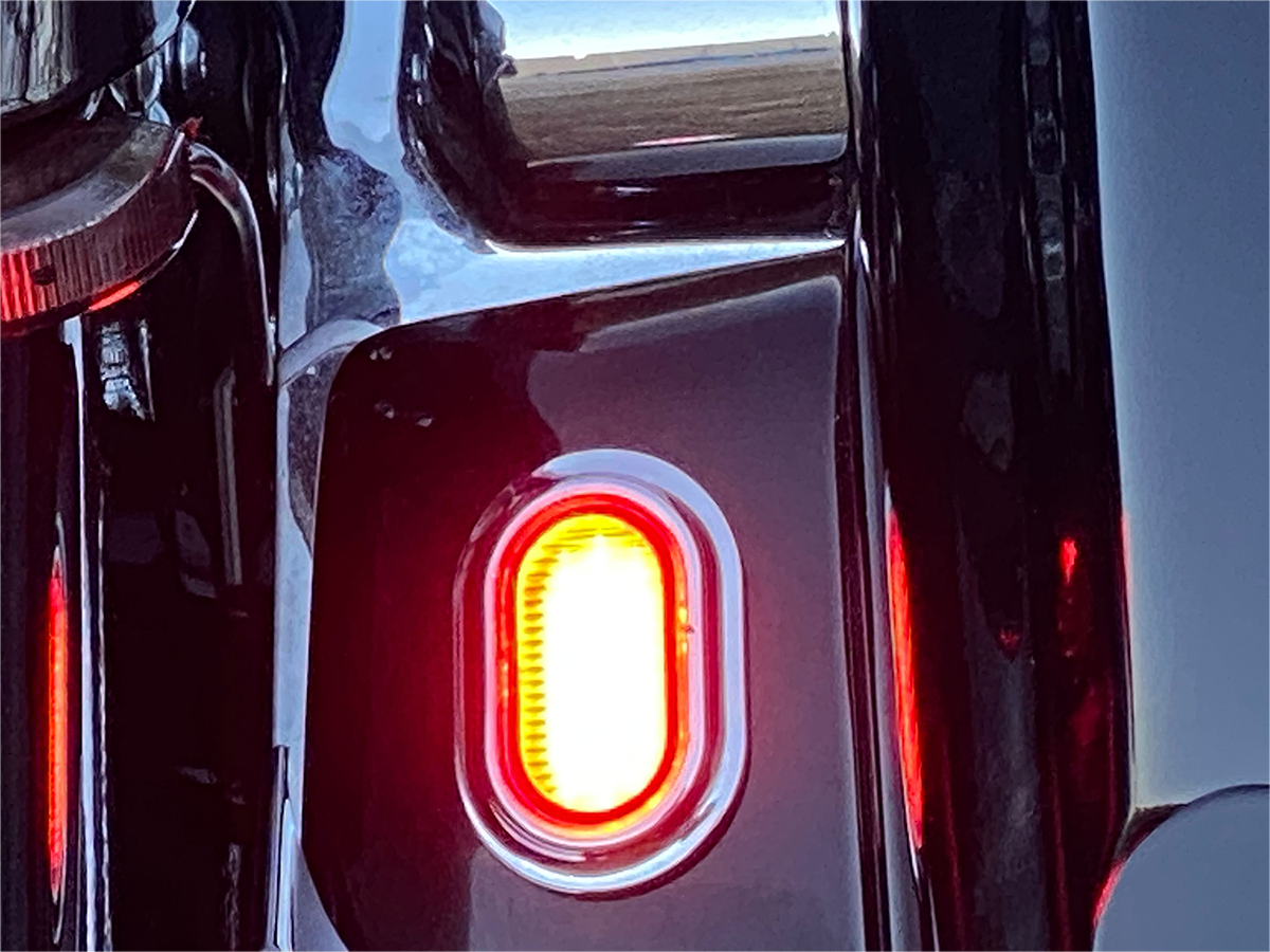 Antenna Grommet Light - Red Lens - Chrome 2006 - 2024