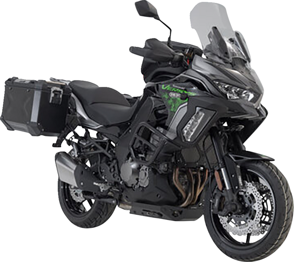 TRAX ADV Aluminum Case System - Black - Kawasaki Versys 1000 \'18-\'23 2018 - 2023