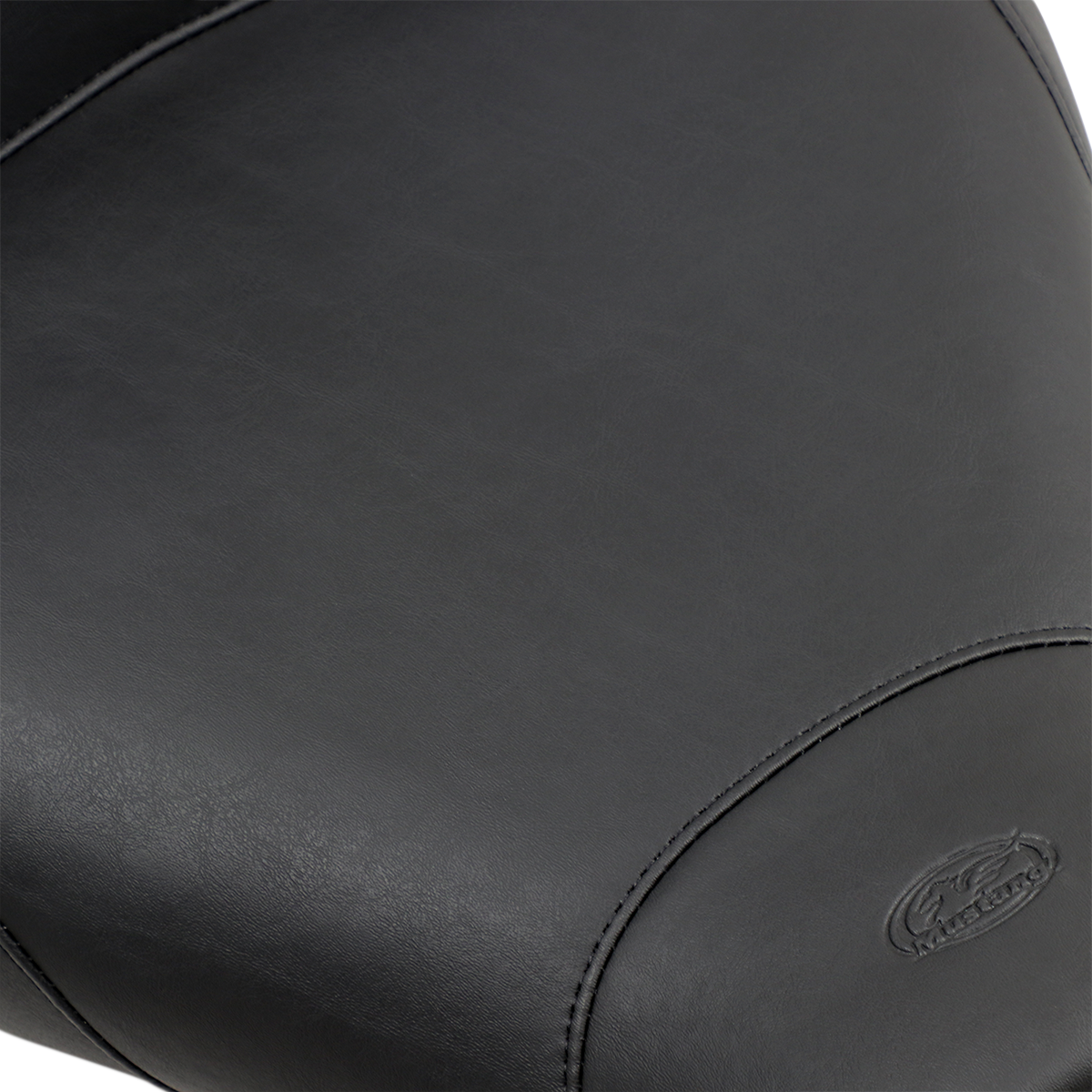 Wide Solo Seat - With Backrest - Vintage - Black - Smooth - Road King \'97-\'07 1997 - 2007